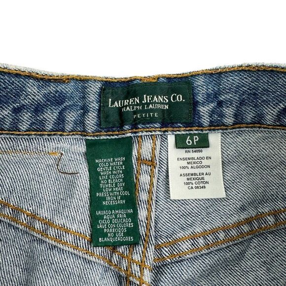 Lauren Ralph Lauren Womens Petite 6 Jeans Straight Leg - Picture 5 of 7